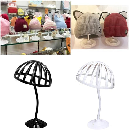 A Freestanding Wigs Hat Cap Storage Display Holder Rack Dryer Stand Organizer Mannequin for Head Model