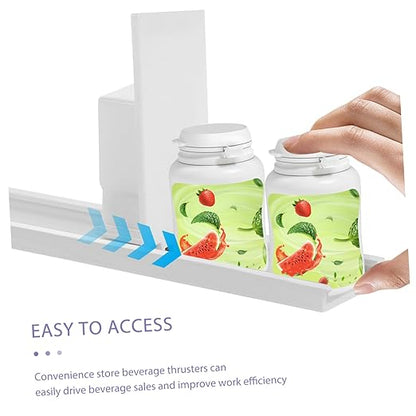 Automatic Pusher Drink Dispenser Soda Can Organizer for Fridge Space-Saving Beverage Pusher for Retail Stores Easy to Use Install for Efficient Drink Management