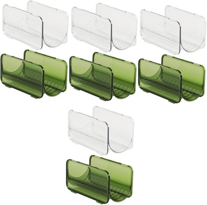 Zerodeko 8pcs Stackable Water Bottle Organizer Multi Transparent Cup Rack for Kitchen Fridge Pantry for Efficient Storage and Easy Access