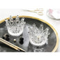 Beauty Blender Holder Makeup Sponge Holder Crown Glassware Stand Storage Powder Puff Display Stand（2 Pack） (2 Crystal clear)
