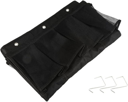 24 - Pockets Non - Woven Hanging Shoe Storage Bag, Over The Door Organizer, Large Capacity Wall Mount Shoe Rack with Metal Hooks for Home Closet Entryway
