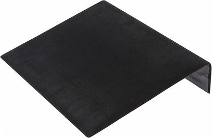 Plymor Black Velvet Bracelet Ramp Display Stand, 10.25" W x 8.25" D x 1.875" H