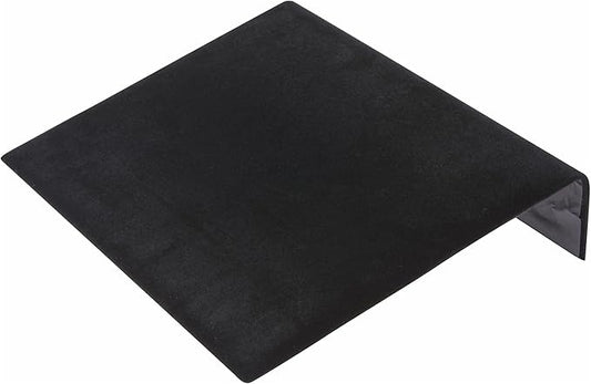 Plymor Black Velvet Bracelet Ramp Display Stand, 10.25" W x 8.25" D x 1.875" H