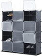 Portable Shoe Rack Organizer, 3x8 Tier Storage Shoe Cabinet for 48 Pair, Shoe Organizer for Heels, Boots, Slippers