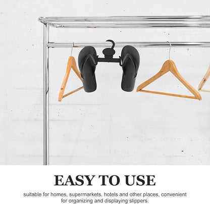 Luxshiny Shoe Drying Hanger 20pcs Slipper Hook Hangers Double Hook Organizer for Home and Shop