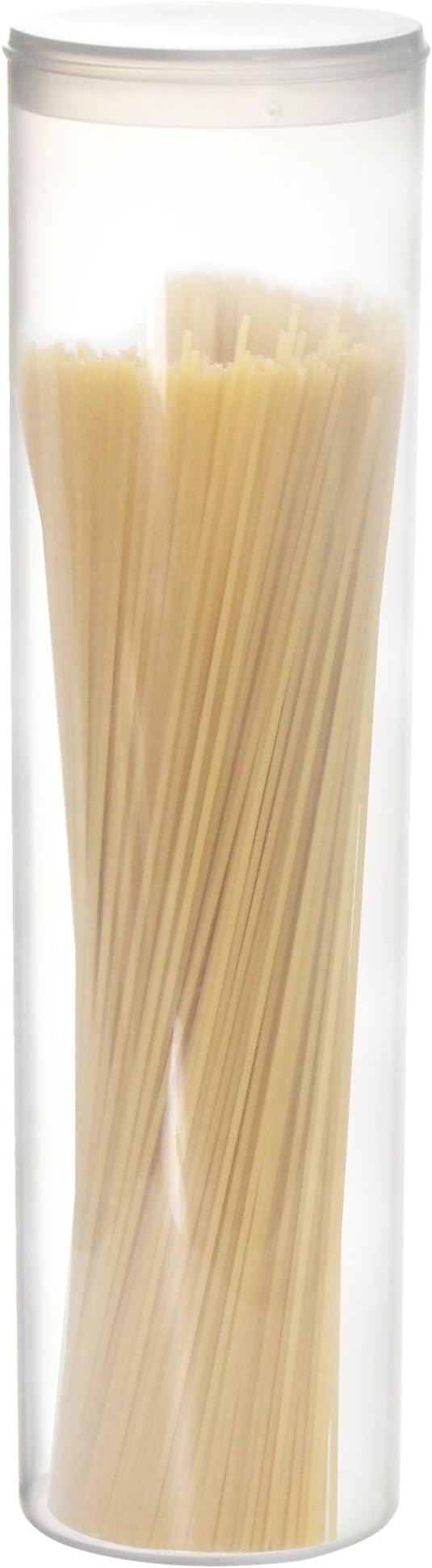 Youngever Plastic Spaghetti Container, Spaghetti Jar, 60OZ Pasta Container Storage With Lid, Food Storage For Noodles Beans Straws, Food Storage Container with Lid