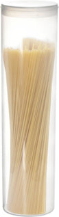 Youngever Plastic Spaghetti Container, Spaghetti Jar, 60OZ Pasta Container Storage With Lid, Food Storage For Noodles Beans Straws, Food Storage Container with Lid