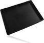 Small Bathroom Vanity Tray, (8.5 inch x 6.3 inch) Soap and Sponge Holder, Rectangular Serving Tray for Candle, Lotion Bottles, Scrubber(Black)