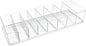 Clear Acrylic Makeup Compact Organizer with 8 Slots, Vanity Storage Holder for Eyeshadow, Powder, and Cables
