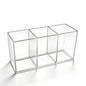 Makeup Brush Holder, Clear Acrylic Organizer for Women & Girls, 7.1x2.8x3.5in Desk Storage for Makeup Brushes & Cosmetic Tools, Easy Access (Clear -3)