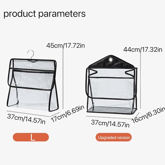 Transparent Bathroom Hanging Clothes Bag Dorm Supplies Dorm Room Essentials Waterproof Shower Storage Organizer (White,Upgraded version)