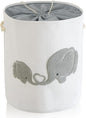 Baby Hamper Extra Large Nursery Hamper, 58L Kids Toys Basket Laundry Basket for Baby's Dirty Clothes Collapsible Storage Basket Canvas Clothes Hamper Toy Box Dorm Room Essentials for College