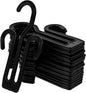 Milisten 20pcs Plastic Shoe Display Hooks Slipper Holder Thickened Black Shoes Hanging Rack Organizer for Closet Storage and Retail Display