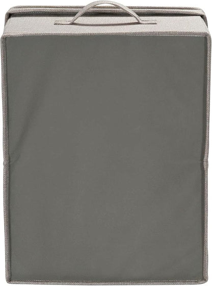 Household Essentials Large Fabric Storage Bins 2 Pack, Gray