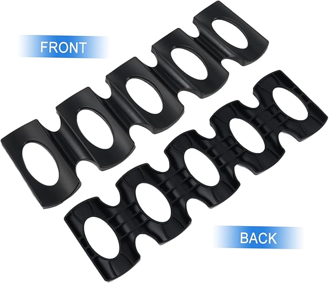BESTOYARD 2pcs Wine Bottle Mat Shelf Fridge Can Organizer Cupboard Organiser Soda Fridge Organizer Tin Can Storage Pad Beverage Refrigerators Drinks Bottle Rack Canned, 25.5X10CM, Black