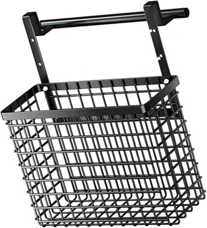 Over The Cabinet Door Organiser Storage Basket with Adjustable Heights for Kitchen and Bathroom Home Organization Tool