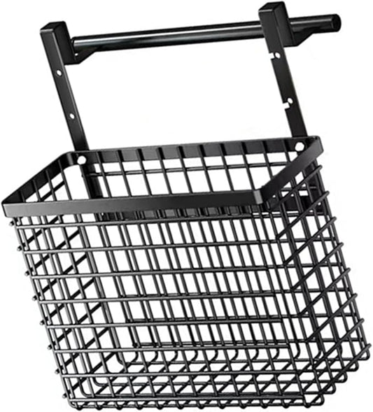 Over The Cabinet Door Organiser Storage Basket with Adjustable Heights for Kitchen and Bathroom Home Organization Tool