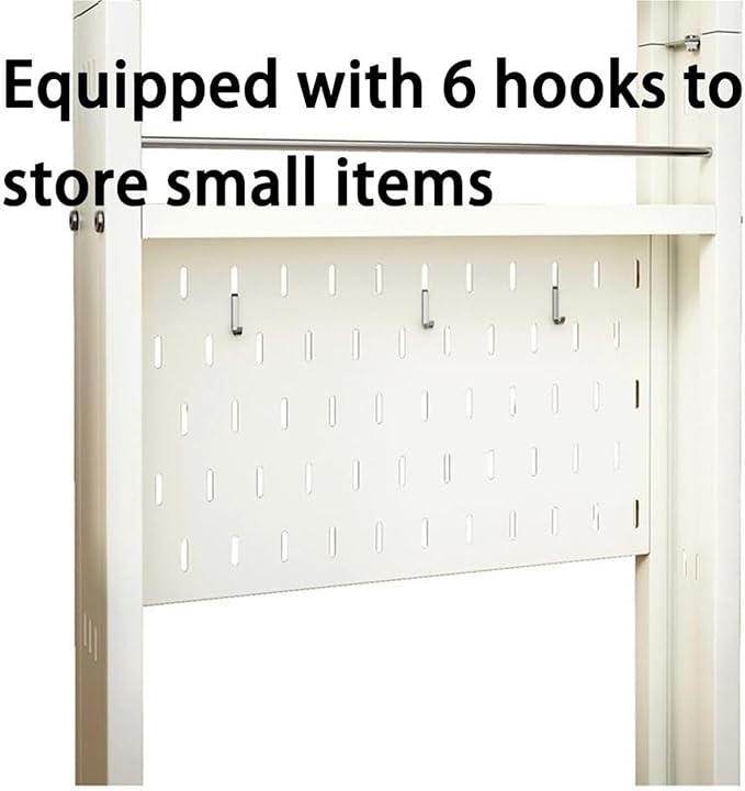 5 Tier Ultra Thin Behind Door Storage Rack Metal Organizer Narrow Storage Cabinet for Bathroom Entryway Lightweight(Black)