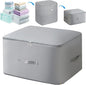 Generic Ultra Space Saving Self Compression Organizer, Heavy Duty Moving Bags, Storage Tote for Space Saving, Self Compression Moving Organizer Bag for Comforters, Bedding, Clothes (Grey, X-Large)