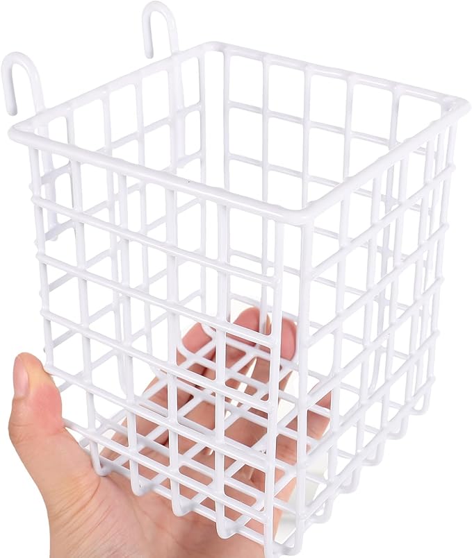 Cabilock 3pcs Wire Basket Iron Storage Rack Space-saving Hanging Basket Organizer for Kitchen Bathroom Pantry Design for Fruits Vegetables