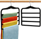 Closet Organizers and Storage, 2 Pack Pants-Hanger-Space-Saving, Velvet Clothes Organization Jeans Trousers Scarf Hangers for Pant-Rack, College-Dorm-Room Essentials for Students Girls Boys Guys