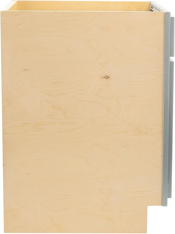 Quicklock RTA (Ready-to-Assemble) | Base Kitchen Cabinets - Shaker Style | Made in America (Magnetic Gray, 18" Wx34.5 Hx24 D Base)