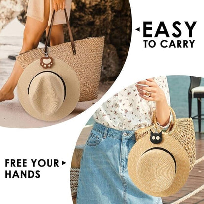 Hat Clip for Travel Sun Hat Holder Hang on Bags Hands Free Hats Clip-on Luggage Women’s Outdoor Travel Accessory
