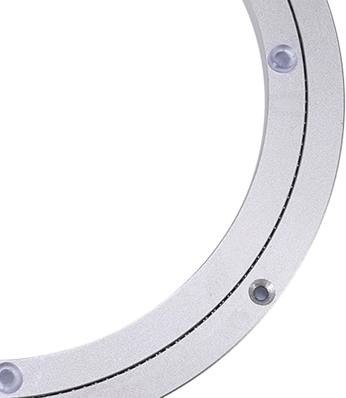 10“ Lazy Susan Turntable 110 LBS, Heavy Duty Aluminium Alloy Table Bearing Swivel Plate Hardware for Dining-Table
