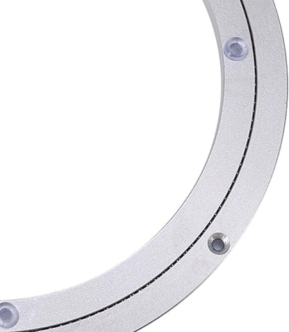 10“ Lazy Susan Turntable 110 LBS, Heavy Duty Aluminium Alloy Table Bearing Swivel Plate Hardware for Dining-Table