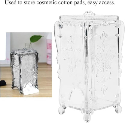 Sonew 3 Colors Cosmetic Storage Box - Makeup Cotton Pad Organizer Nail Art Wipe Cotton Storage Tools with ,Fashion appearance,Versatile Use,Ideas Girlfriend, Women, Mom