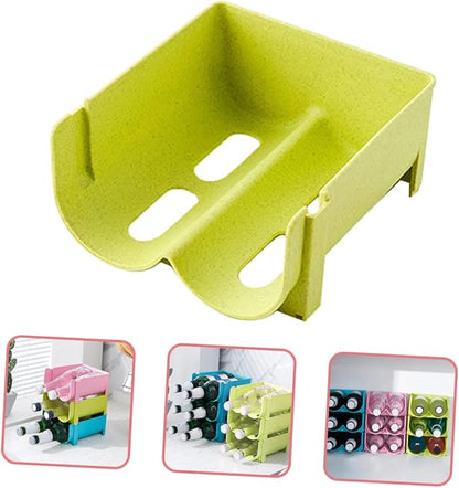 3pcs Plastic Beer Tower Cabinet Organizer Stackable Can Fridge Rack for Soda Beer Holder Wine Dispenser