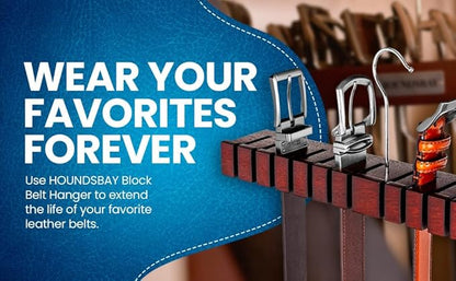 Belt Organizer & Hanger - Belt Rack & Storage - Holder for Closet - Gifts for Dad