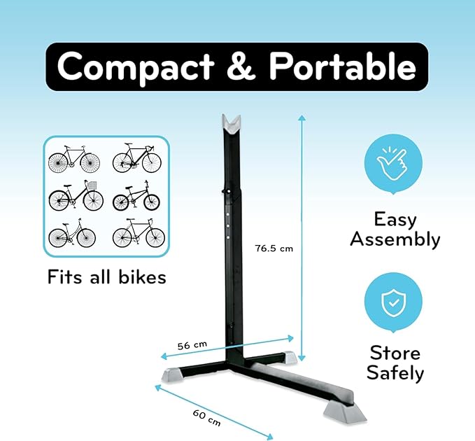 Bike Nook Stand & Vertical Storage Rack - 4 Pack with connectors- The Original Vertical Bicycle Floor Stand for Garage Storage and Indoor and Outdoor use, No Drilling Required