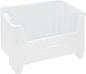 Hudson Exchange 20" x 15" x 12.5" (3 Pack) Plastic Giant Stackable Hopper Bin Container, Clear