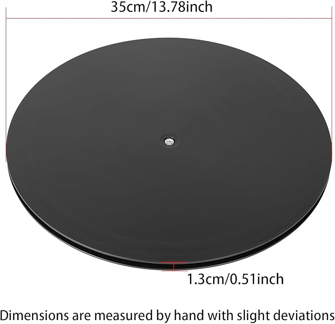 ZZRANYE 14 Inch Heavy Duty Rotating Swivel Stand - 360 Degree Rotating Lazy Susan Base with Steel Ball Bearings for Model Base/Rotating Plants/Crafts Stand Monitor/TV/Monitors/Potted Plants