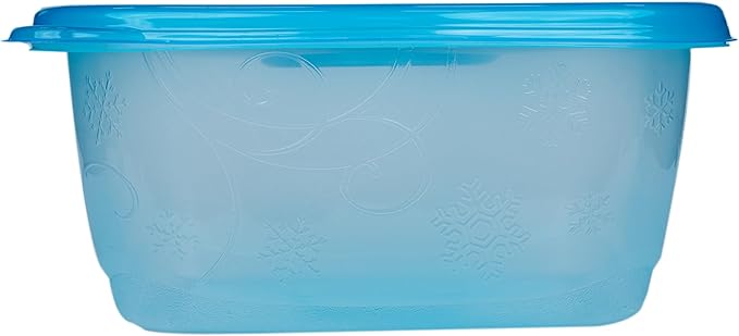 Glad GladWare FreezerWare Food Storage Containers with Lids, Large Rectangle BPA Free Plastic for Freezing Soups Meals and Batch Cooking, Crack Resistant, Microwave Dishwasher Safe, 64 Oz, 2 Count
