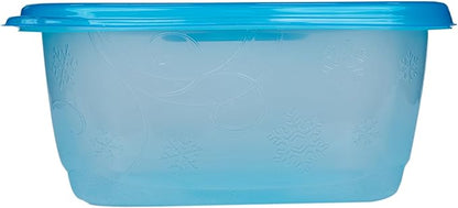 Glad GladWare FreezerWare Food Storage Containers with Lids, Large Rectangle BPA Free Plastic for Freezing Soups Meals and Batch Cooking, Crack Resistant, Microwave Dishwasher Safe, 64 Oz, 2 Count