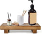 Handmade Solid Wood Soap Riser Stand - Rustic Farmhouse Style Tray for Kitchen, Bathroom & Home Décor | Stable Wooden Soap Holder & Countertop Organizer (10x4.7 Inch)