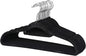 Suit Hangers Ultra Thin Velvet Coat Hangers Non Slip Flocked Clothes Hanger 360°Swivel Hook 100 Pack/Lot，Black