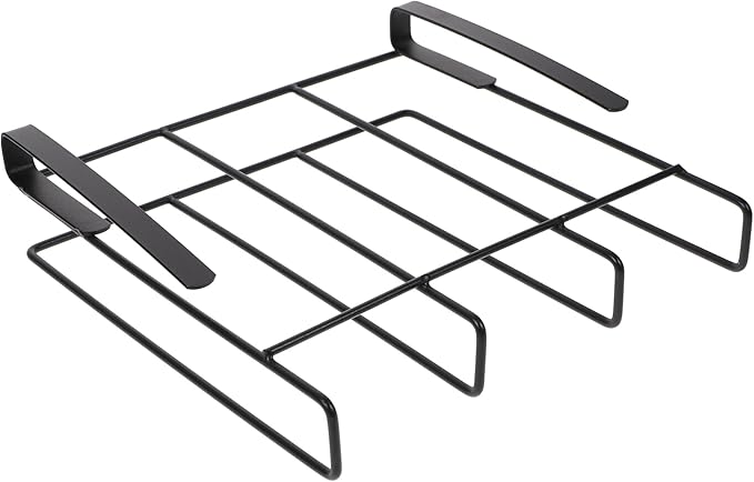 Hemoton Stainless Steel Kitchen Storage Rack, Black, 20 in