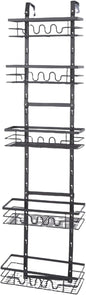 SUNGOOYUE Hanging Metal Over Door Organizer, Sturdy Kitchen Storage Solution, Adjustable Door Shelf for Easy Access