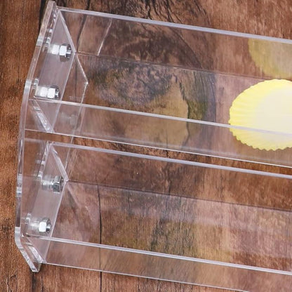 Nail Polish Organizer,2 Tier Clear Acrylic Nail Polish Holder,Trapezoid Nail Polish Display Rack Storage Rack,Storage Display Holder Table Stand,for Nail Polish Essential Oil Makeup