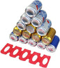 Ulalaza 2Pcs Bottle Stacking Mat Can Stacker Kitchen Cabinet and Fridge Storage Rack Wine Bottles Holder