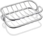Patelai Soap Dish Stainless Steel Bathroom Bar Soap Holder for Shower Rust Proof Metal Self Draining Sponge Shelf Tray for Kitchen Sink(Classic Style)