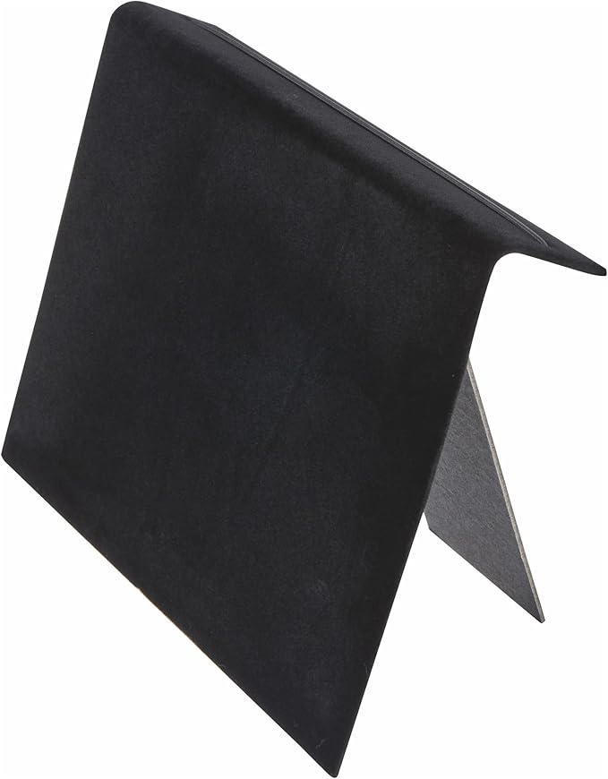 Plymor Black Velvet Bracelet Ramp with Easel Display Stand, 10.25" W x 5" D x 7.375" H (Pack of 2)