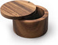Wood Salt or Spice Box with Swivel Cover perfect for keeping table salt, gourmet salts, herbs or favorite seasonings, close at hand on your countertop.