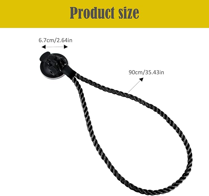2PCS Cowboy Hat Mounts for Your Vehicle,Hat Holder for Truck Seat Car Accessories,Suction Cups are Available for Cars/Trucks/ Home Doors (Black)