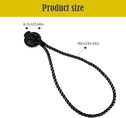 2PCS Cowboy Hat Mounts for Your Vehicle,Hat Holder for Truck Seat Car Accessories,Suction Cups are Available for Cars/Trucks/ Home Doors (Black)
