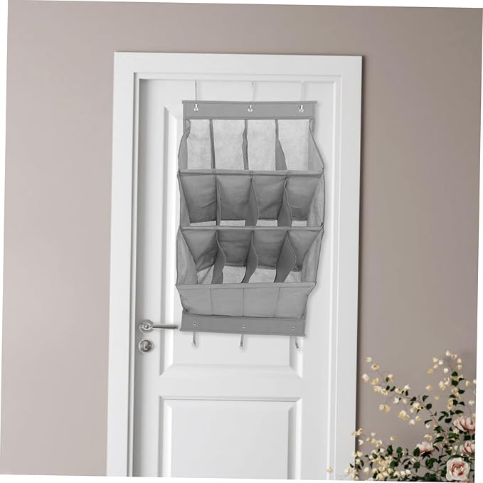 IMIKEYA Over Door Shoe Organizer Breathable Hanging Storage Rack for Boots Heels Slippers for Narrow Doors Spaces Design