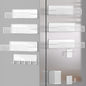 Magnetic Spice Rack for Refrigerator, 10 Pack Metal Magnetic Shelf, Moveable Spice Organizer with Hook Rack, Paper Towel Holder, Kitchenware Holder, Strong Magnetic Storage Fridge Organizer White